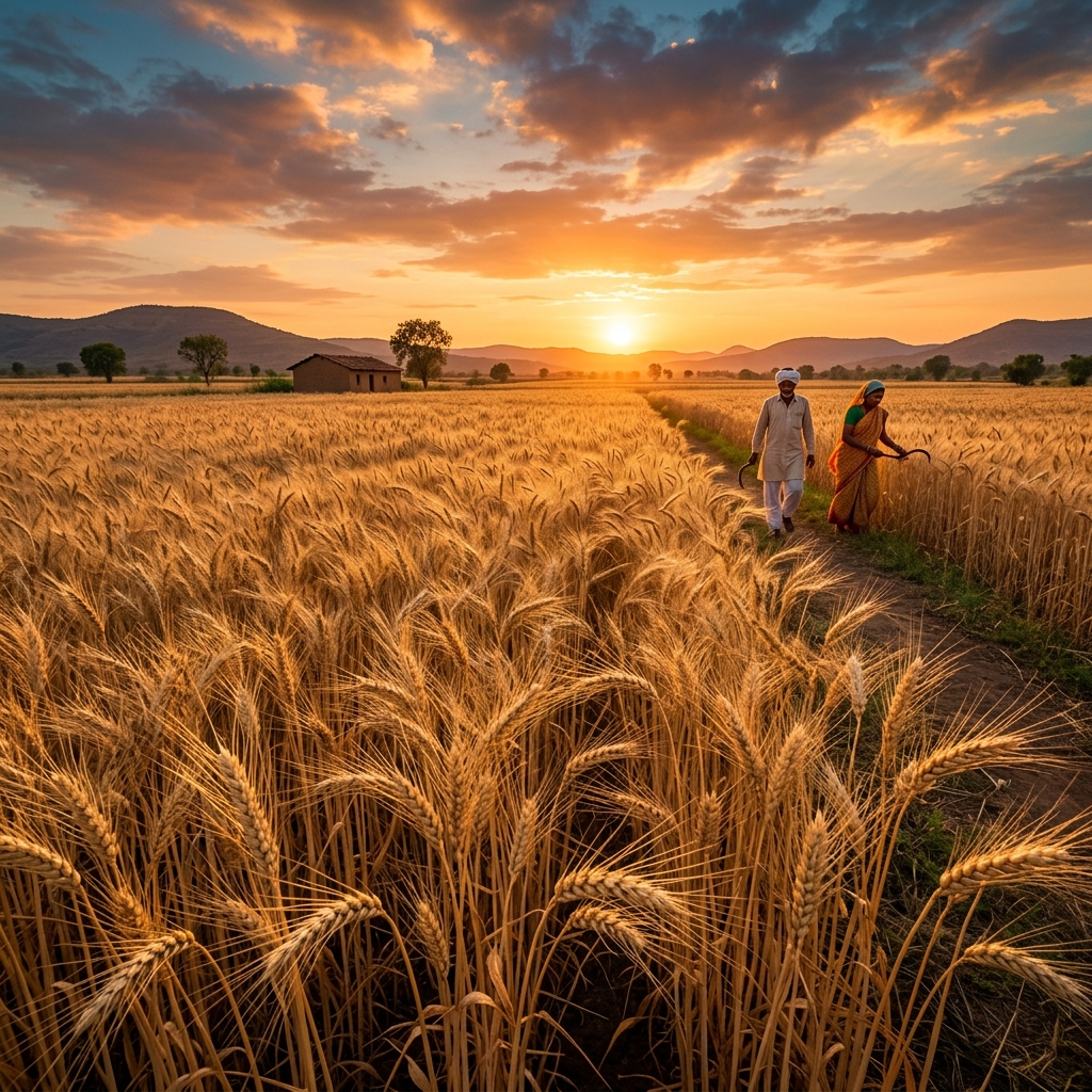 Wheat farming in Maharashtra